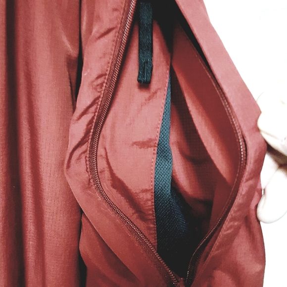 XL REI VINTAGE CHARCOAL & BURGUNDY TWO-TIME HOODED OUTDOOR ACTIVITY JACKET - Picture 6 of 14